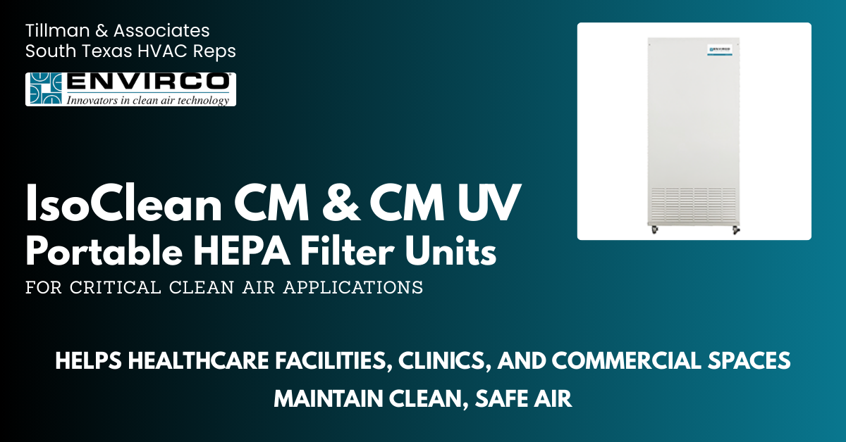 IsoClean® CM & CM UV Portable HEPA Air Cleaning System